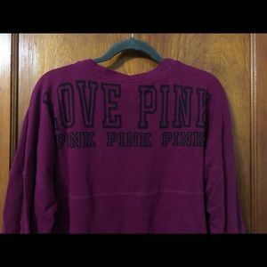 PINK heavy long sleeve shirt